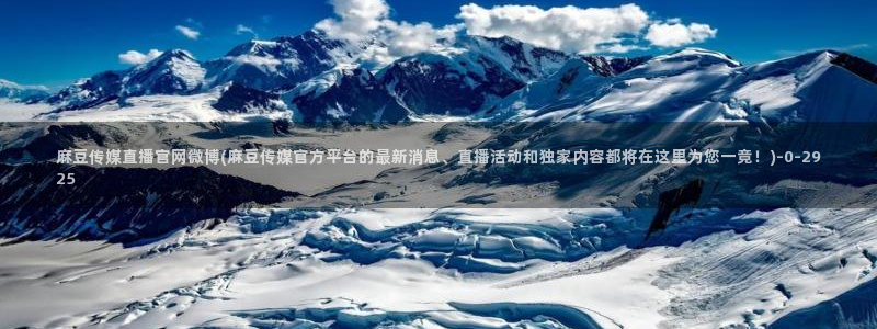 传媒的官网麻豆