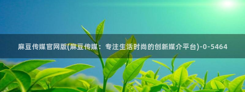 91麻豆传媒官网地址：麻豆传媒官网版(麻豆传媒：专注生活时尚的创新媒介平台)