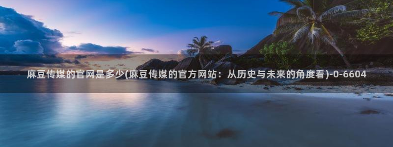 麻豆传媒公司官网：麻豆传媒的官网是多少(麻豆传媒的官方网站：从历史与未来的角度看)