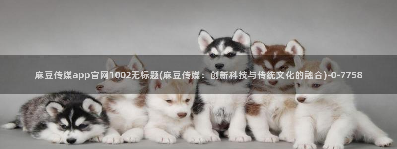 麻豆传媒官网iOS：麻豆传媒app官网1002无标题(麻豆传媒：创新科技与传统文化的融合)